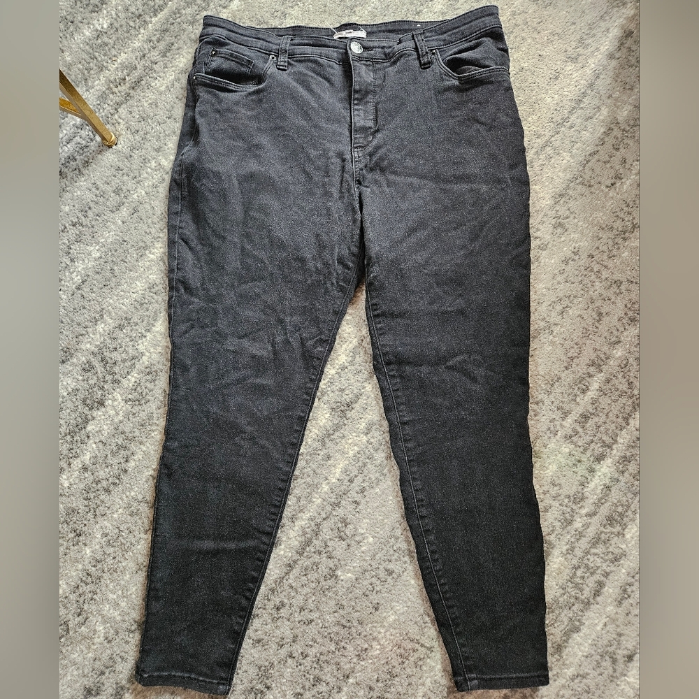 STS Blue Women's Ankle Skinny Jeans, Black, Stretchable, Size 33/16